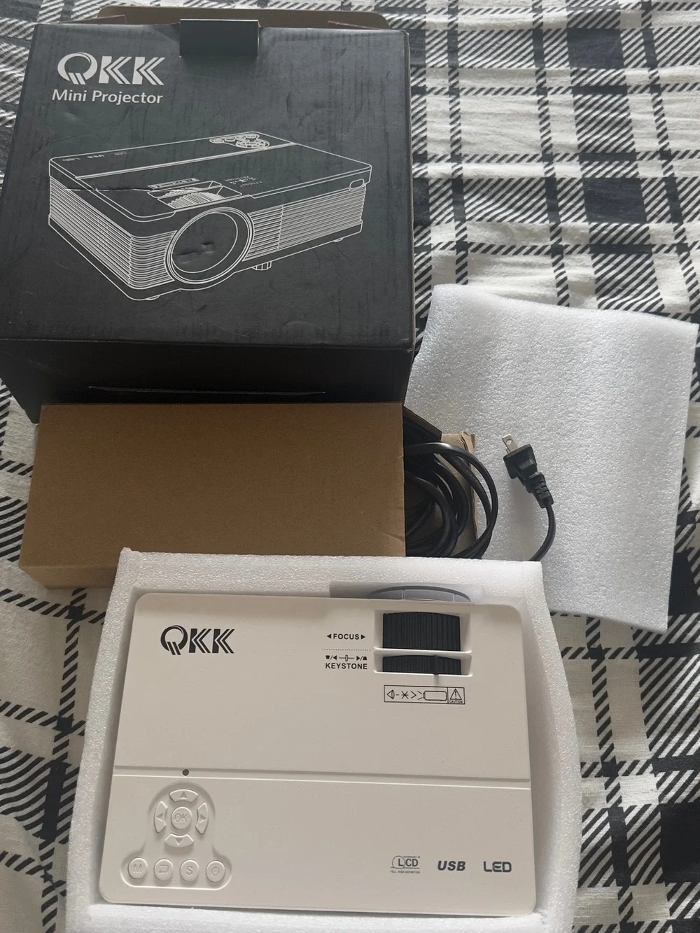 QKK Mini Projector Box in Black